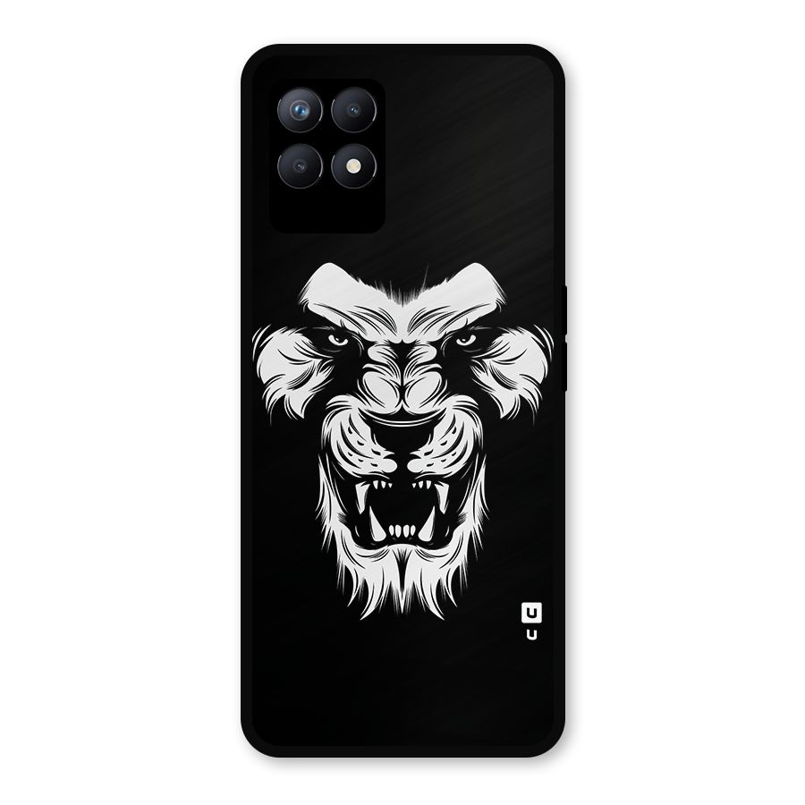 Fierce Lion Digital Art Metal Back Case for Realme Narzo 50