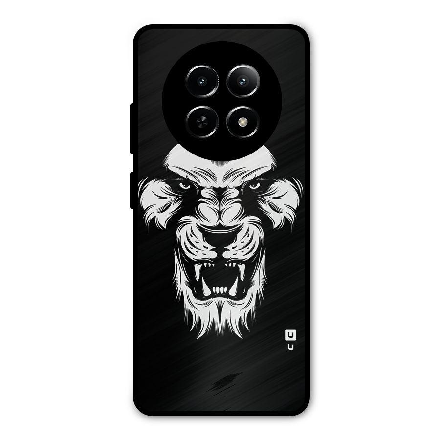 Fierce Lion Digital Art Metal Back Case for Realme Narzo 70x 5G