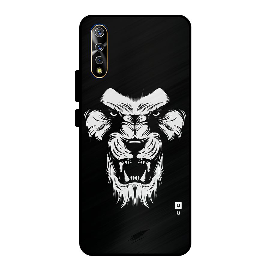 Fierce Lion Digital Art Metal Back Case for Vivo S1