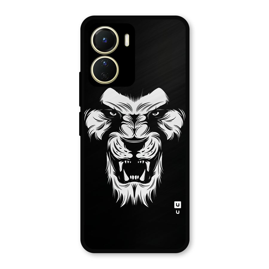 Fierce Lion Digital Art Metal Back Case for Vivo T2x