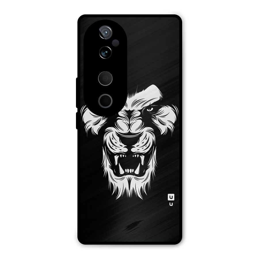 Fierce Lion Digital Art Metal Back Case for Vivo T3 Ultra