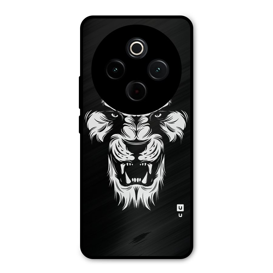 Fierce Lion Digital Art Metal Back Case for Vivo T4