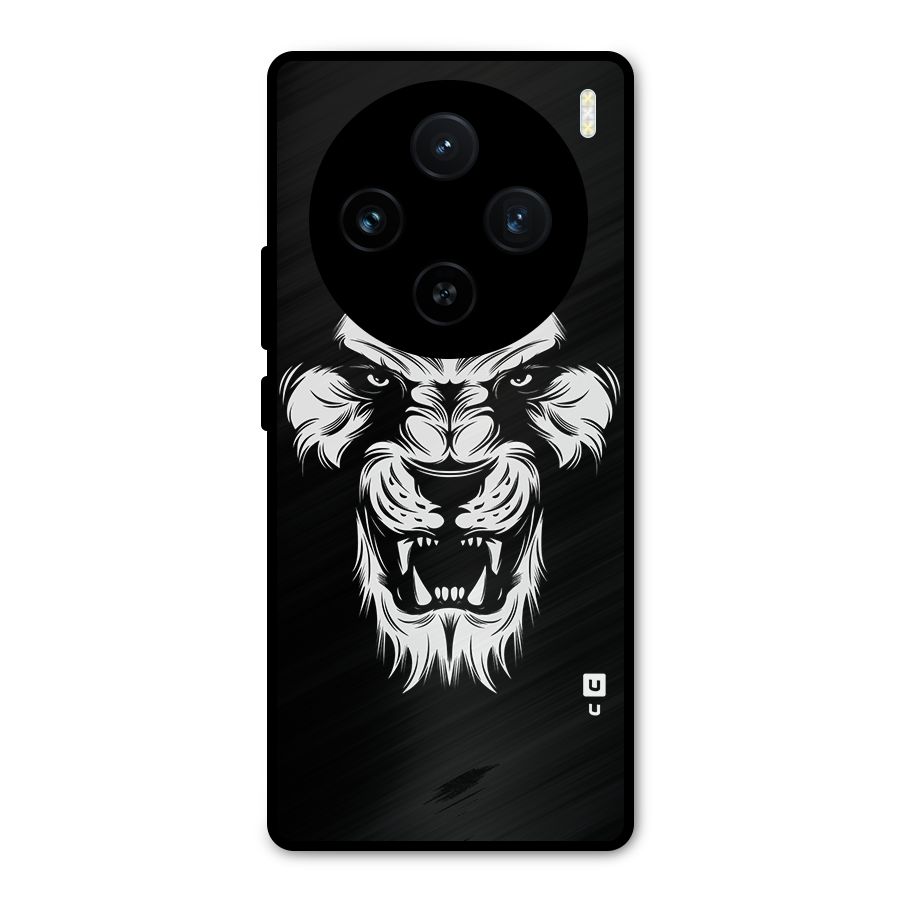 Fierce Lion Digital Art Metal Back Case for Vivo X100