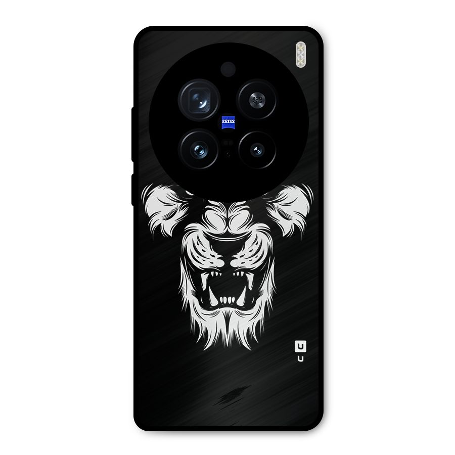 Fierce Lion Digital Art Metal Back Case for Vivo X200 Pro
