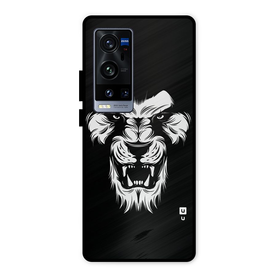 Fierce Lion Digital Art Metal Back Case for Vivo X60 Pro Plus