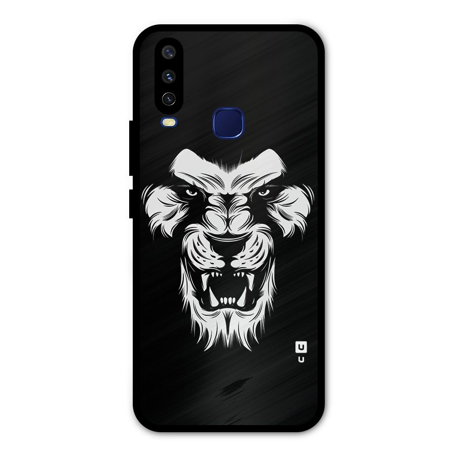Fierce Lion Digital Art Metal Back Case for Vivo Y15