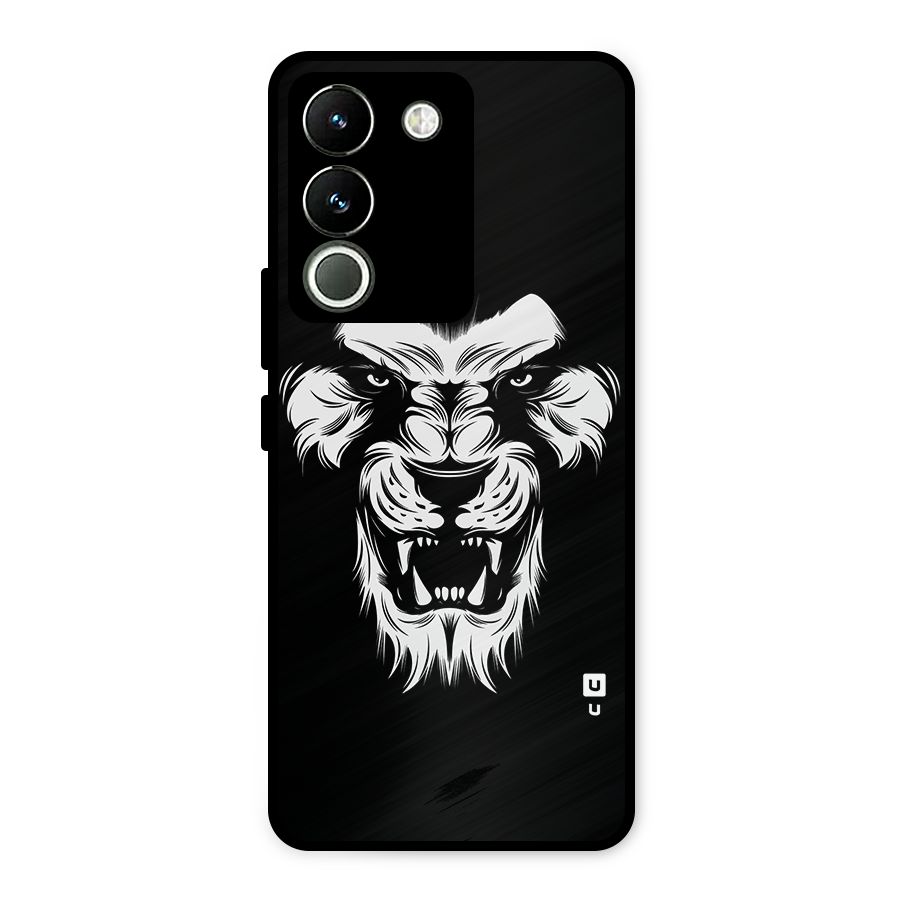 Fierce Lion Digital Art Metal Back Case for Vivo Y200