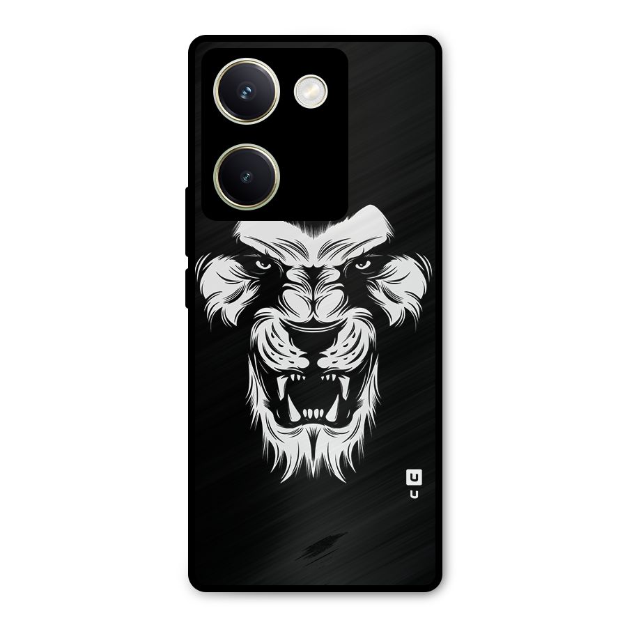 Fierce Lion Digital Art Metal Back Case for Vivo Y200 Pro