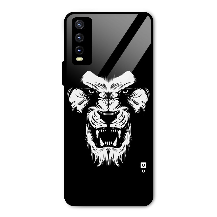 Fierce Lion Digital Art Metal Back Case for Vivo Y20i
