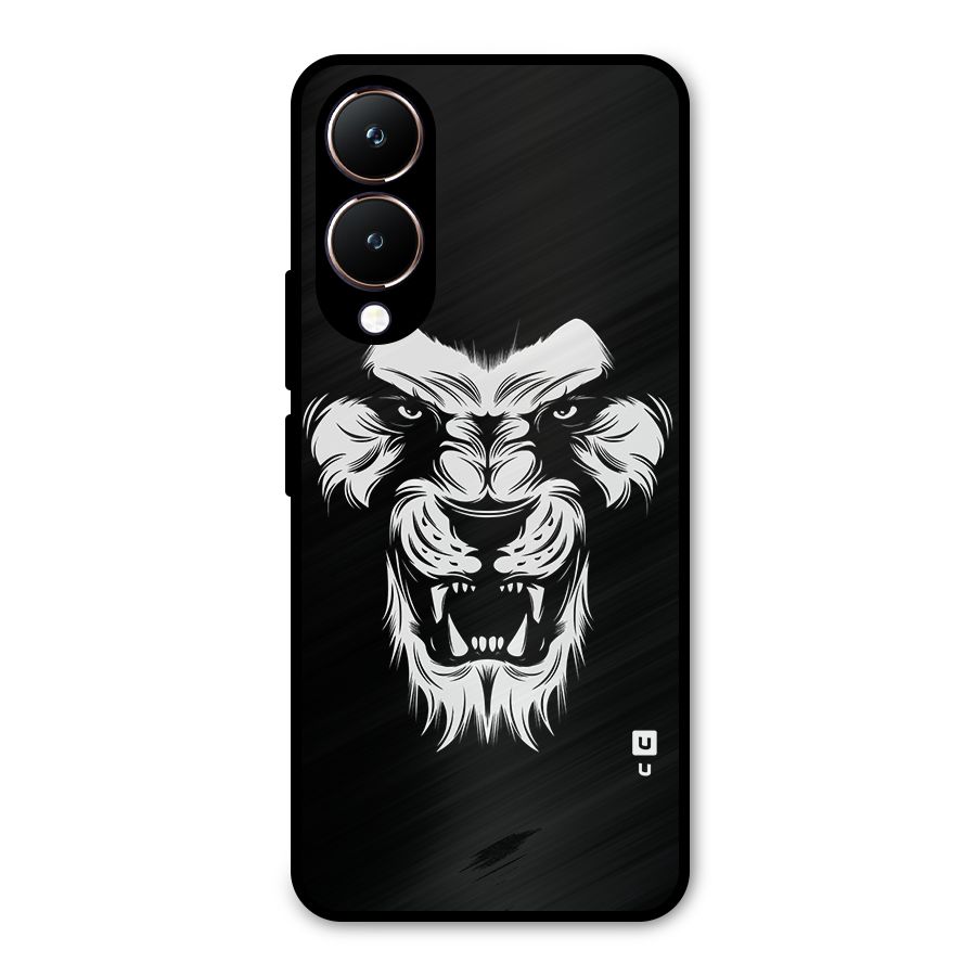 Fierce Lion Digital Art Metal Back Case for Vivo Y28