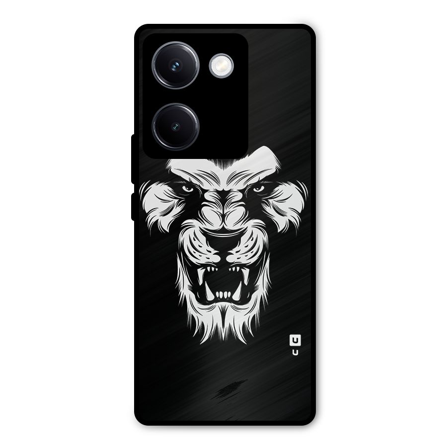 Fierce Lion Digital Art Metal Back Case for Vivo Y300 Plus
