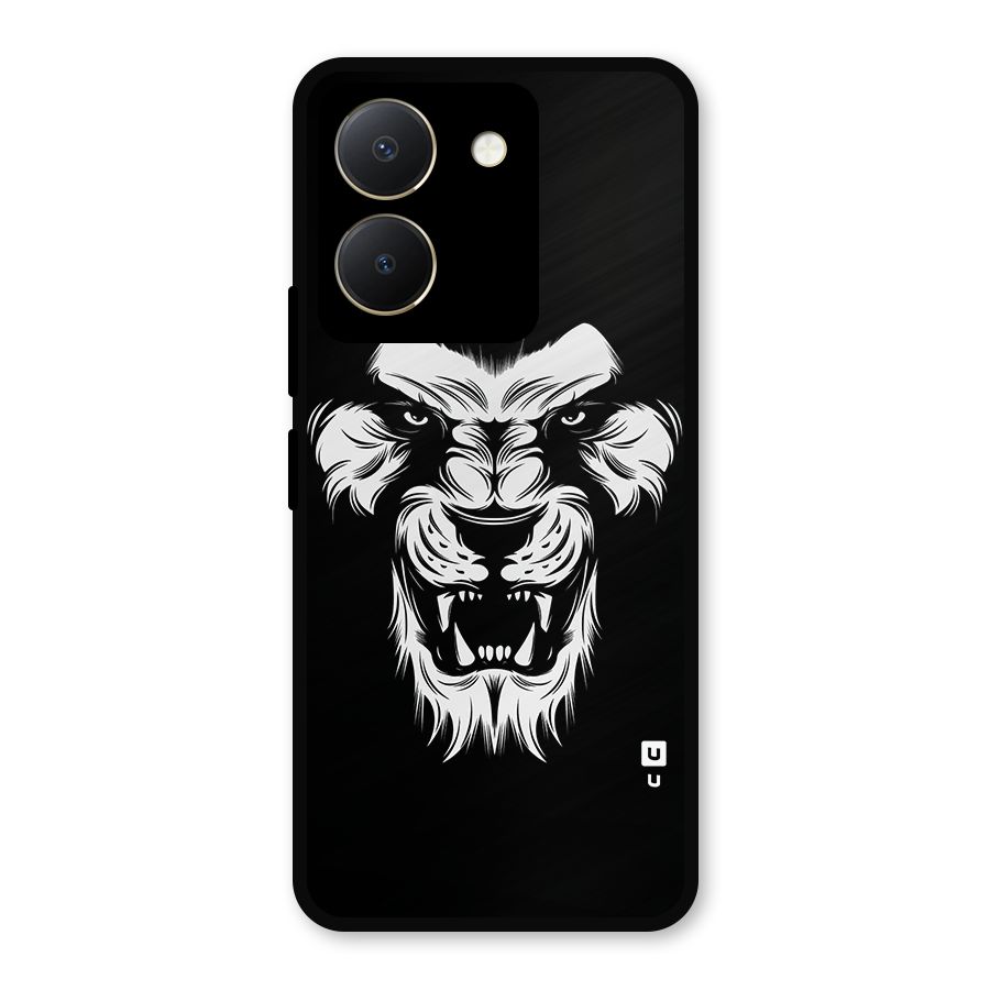 Fierce Lion Digital Art Metal Back Case for Vivo Y36