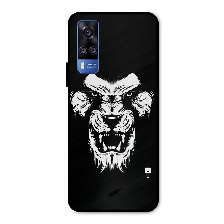 Fierce Lion Digital Art Metal Back Case for Vivo Y51A