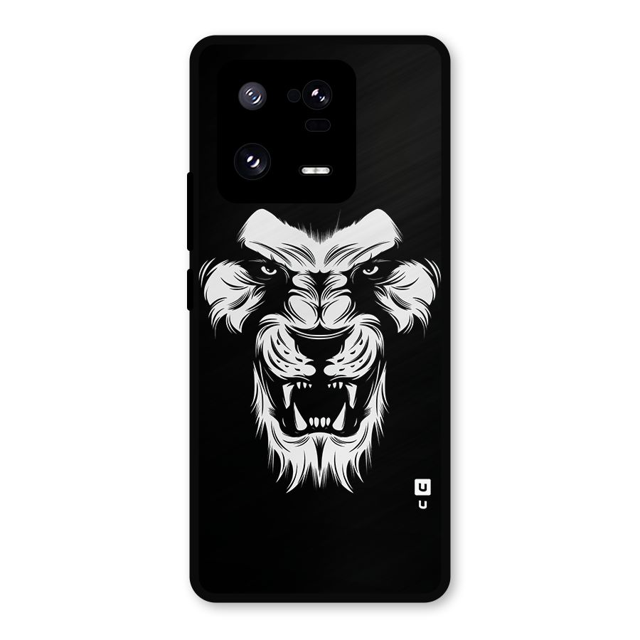 Fierce Lion Digital Art Metal Back Case for Xiaomi 13 Pro
