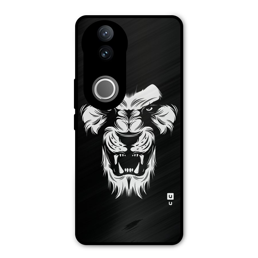 Fierce Lion Digital Art Metal Back Case for iQOO Z10R