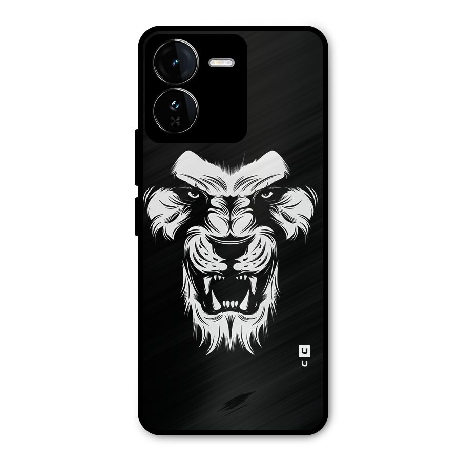 Fierce Lion Digital Art Metal Back Case for iQOO Z9