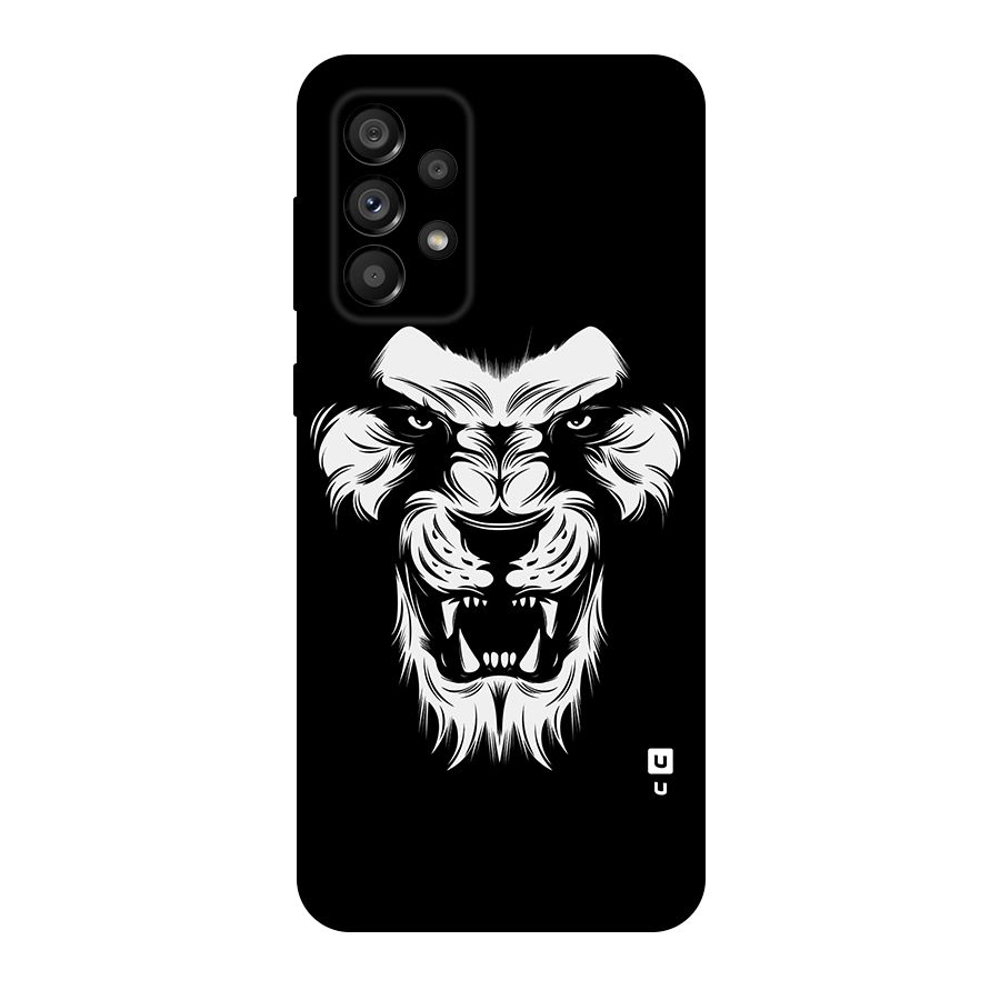 Fierce Lion Digital Art Original Polycarbonate Back Case for Galaxy A73 5G