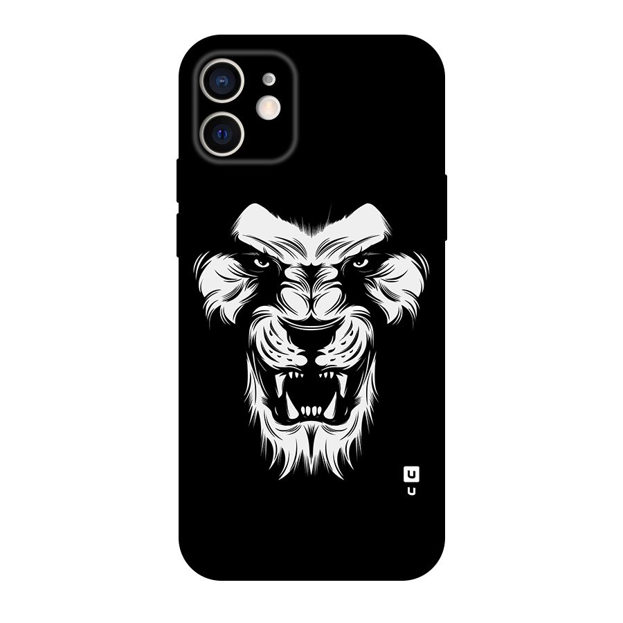 Fierce Lion Digital Art Original Polycarbonate Back Case for iPhone 12