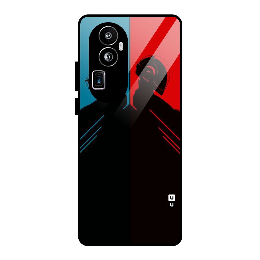 Fight Colours Glass Back Case for Oppo Reno10 Pro Plus