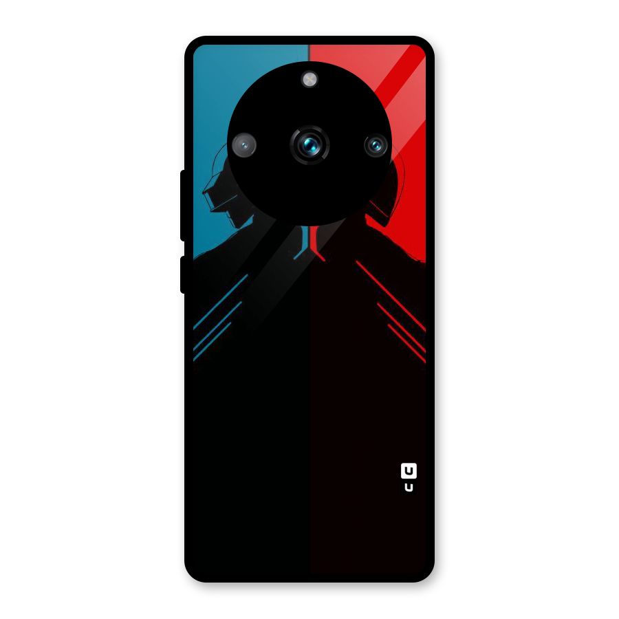 Fight Colours Glass Back Case for Realme 11 Pro