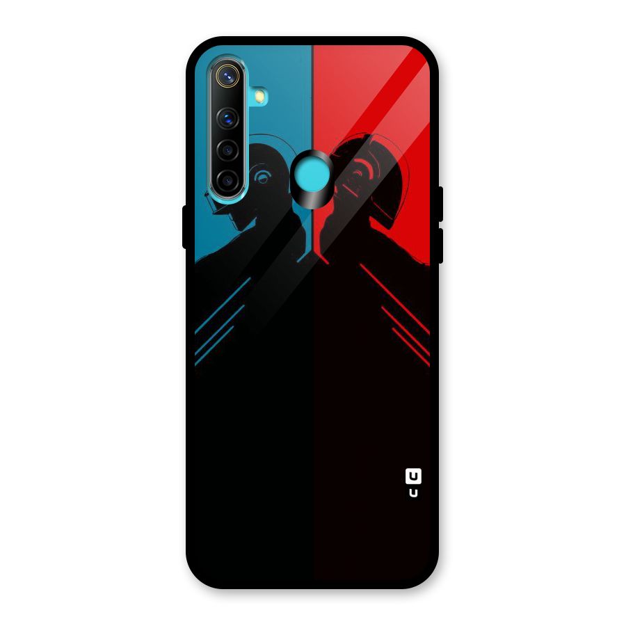 Fight Colours Glass Back Case for Realme Narzo 10