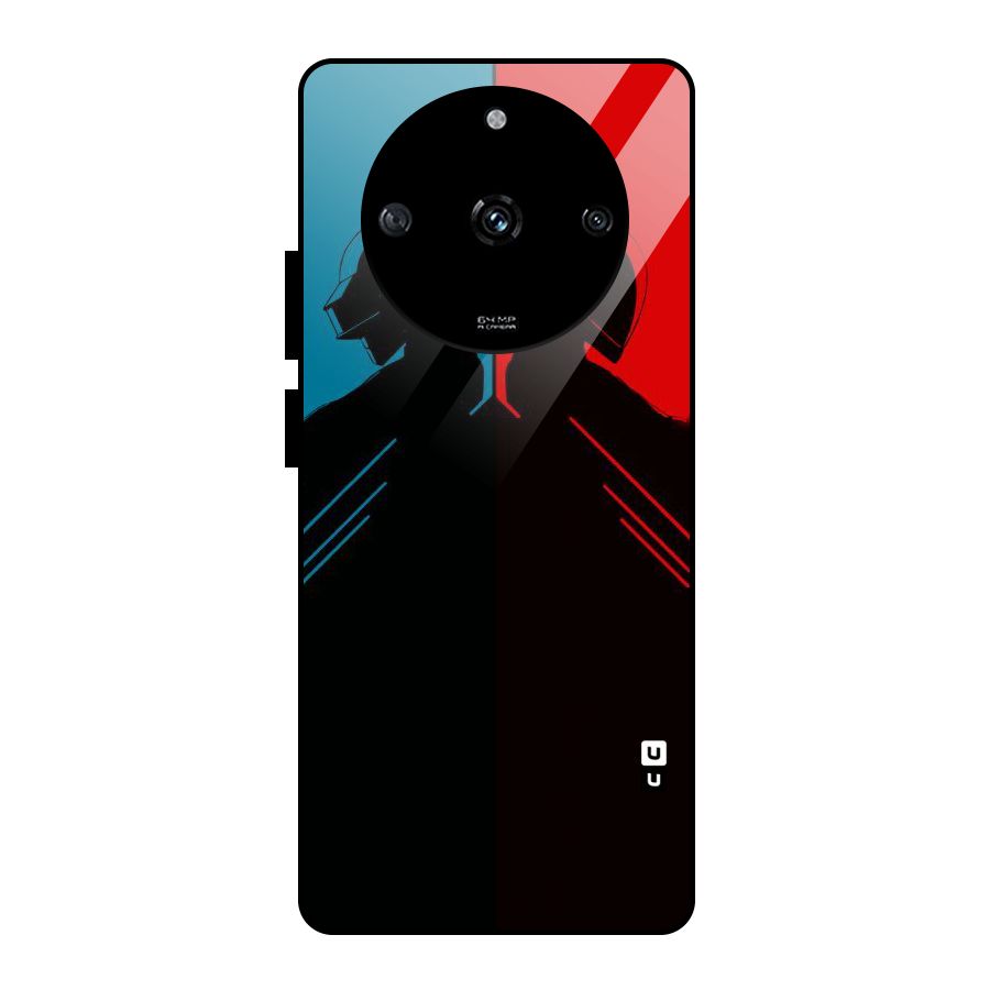 Fight Colours Glass Back Case for Realme Narzo 60 5G