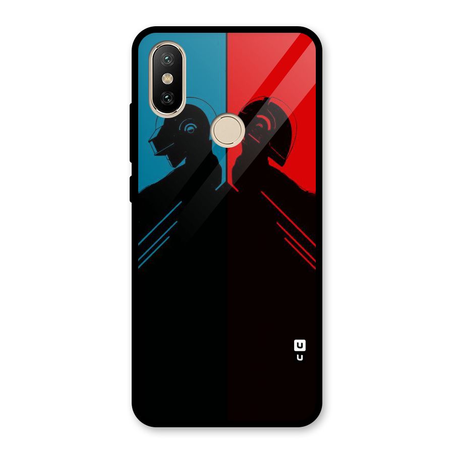 Fight Colours Glass Back Case for Redmi A2