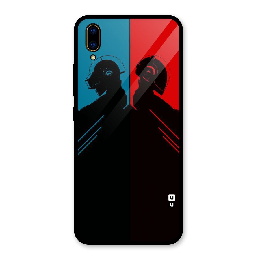 Fight Colours Glass Back Case for Vivo V11 Pro