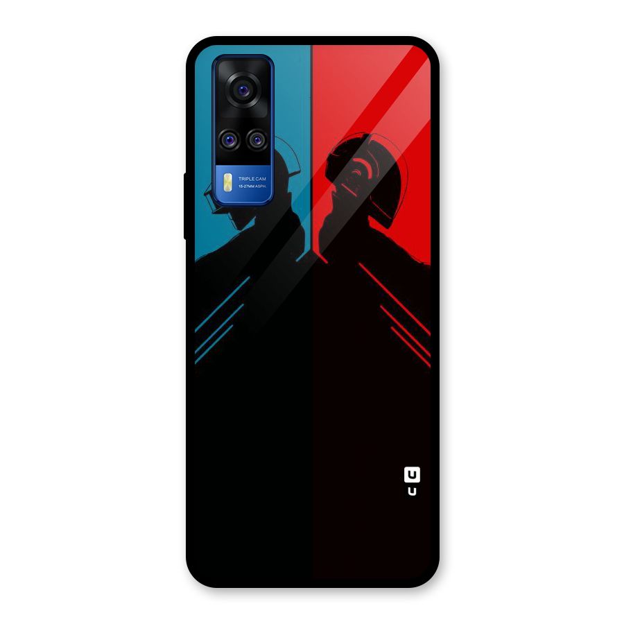 Fight Colours Glass Back Case for Vivo Y31