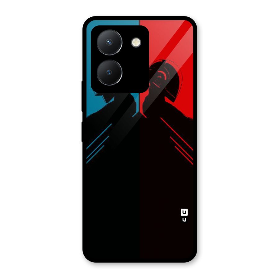 Fight Colours Glass Back Case for Vivo Y36