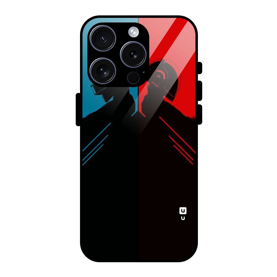 Fight Colours Glass Back Case for iPhone 15 Pro