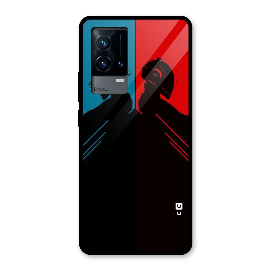 Fight Colours Glass Back Case for iQOO 9 5G