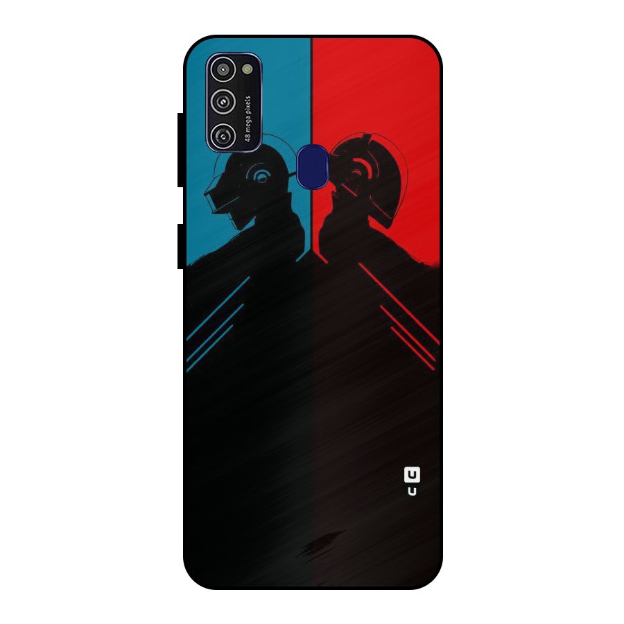 Fight Colours Metal Back Case for Galaxy M30s