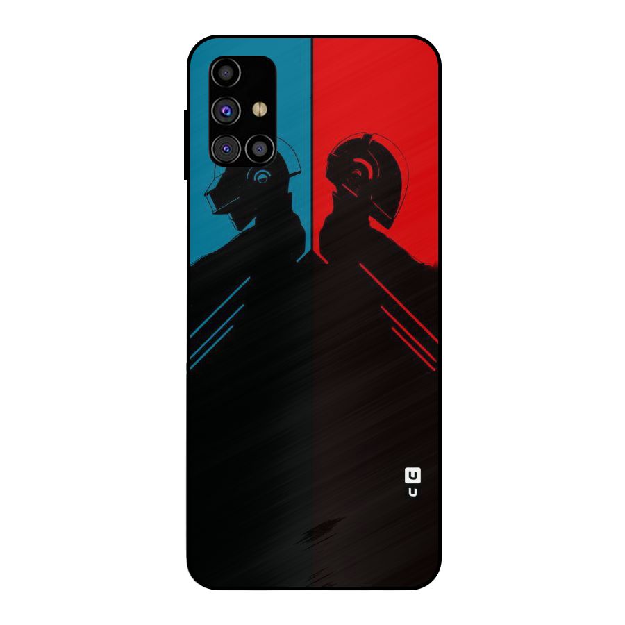 Fight Colours Metal Back Case for Galaxy M31s