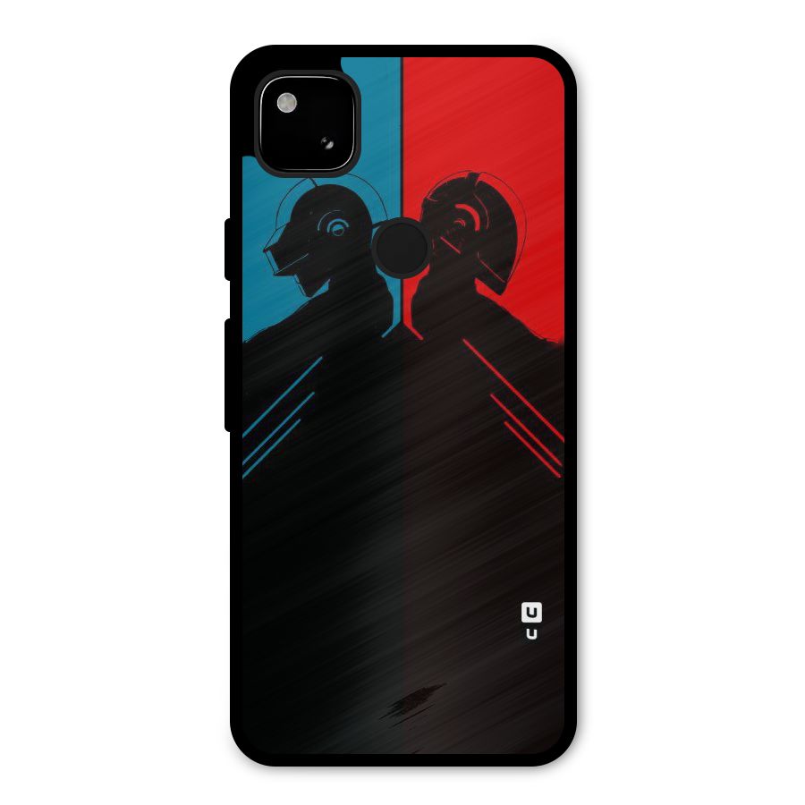 Fight Colours Metal Back Case for Google Pixel 4a