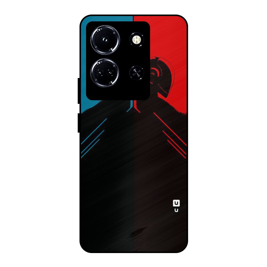 Fight Colours Metal Back Case for Infinix Note 30 5G