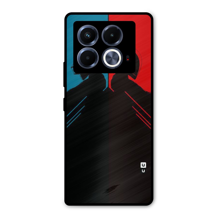 Fight Colours Metal Back Case for Infinix Note 40 5G