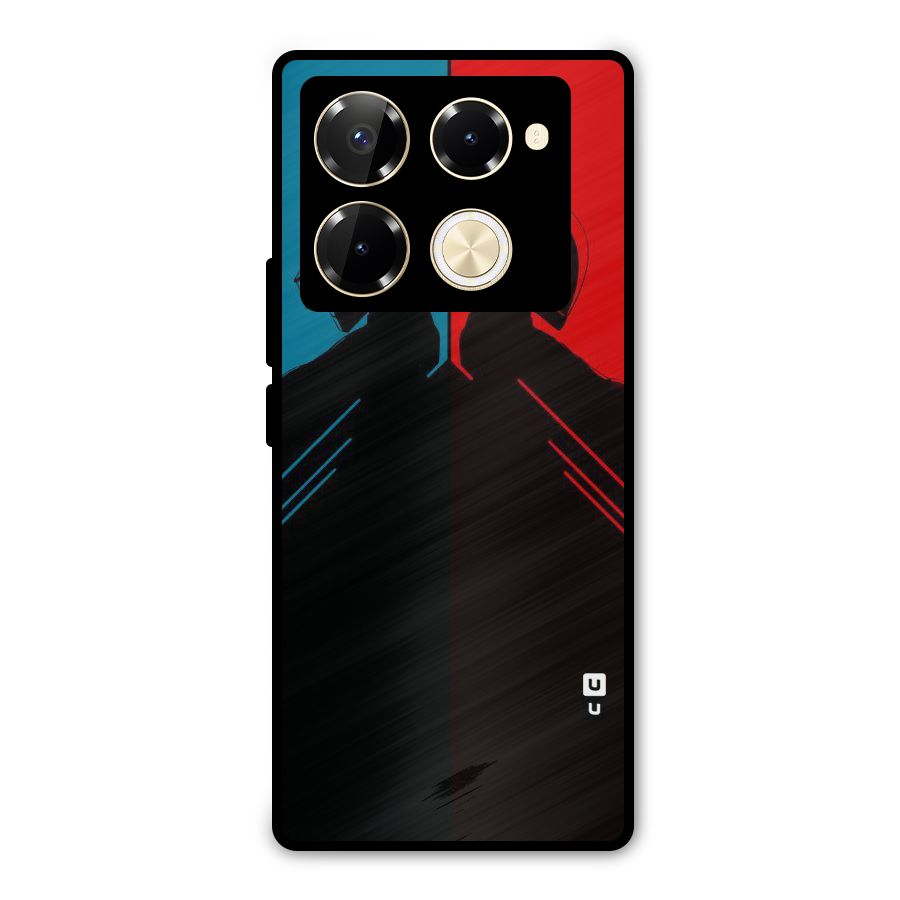 Fight Colours Metal Back Case for Infinix Note 40 Pro