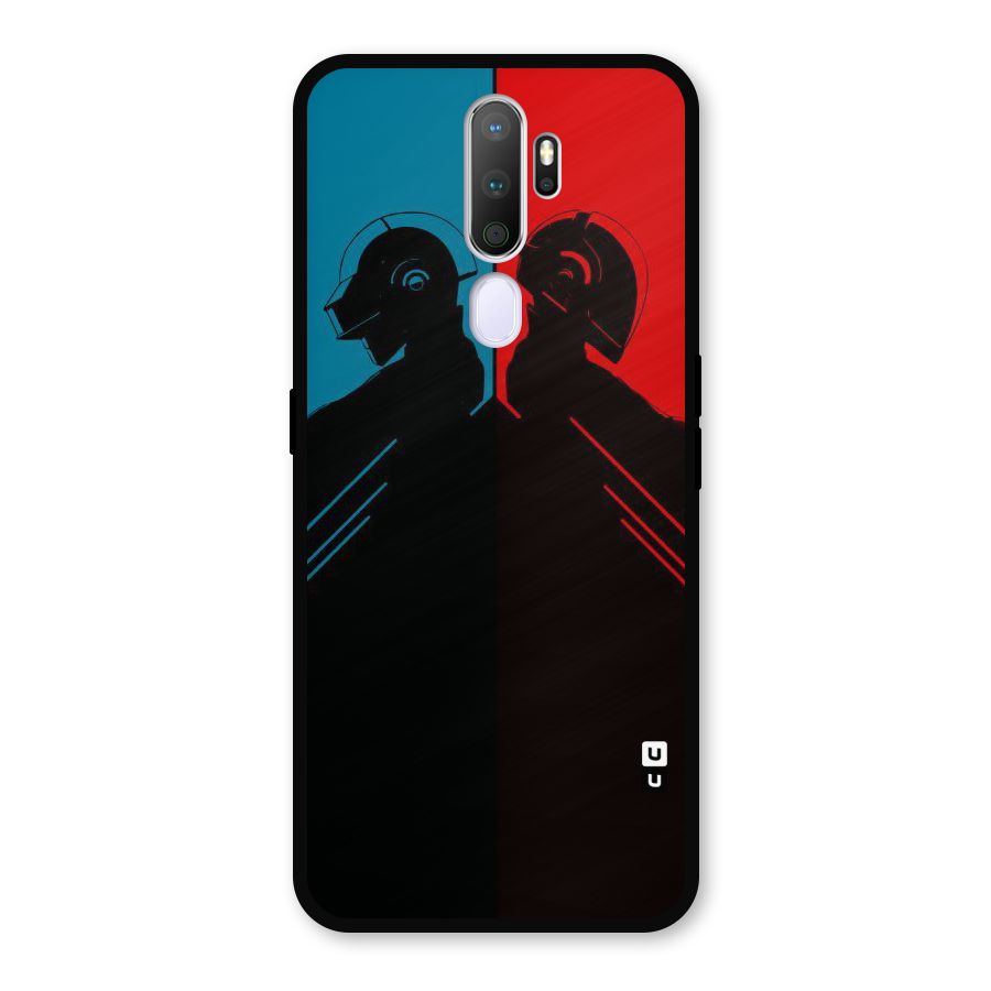 Fight Colours Metal Back Case for Oppo A5 (2020)