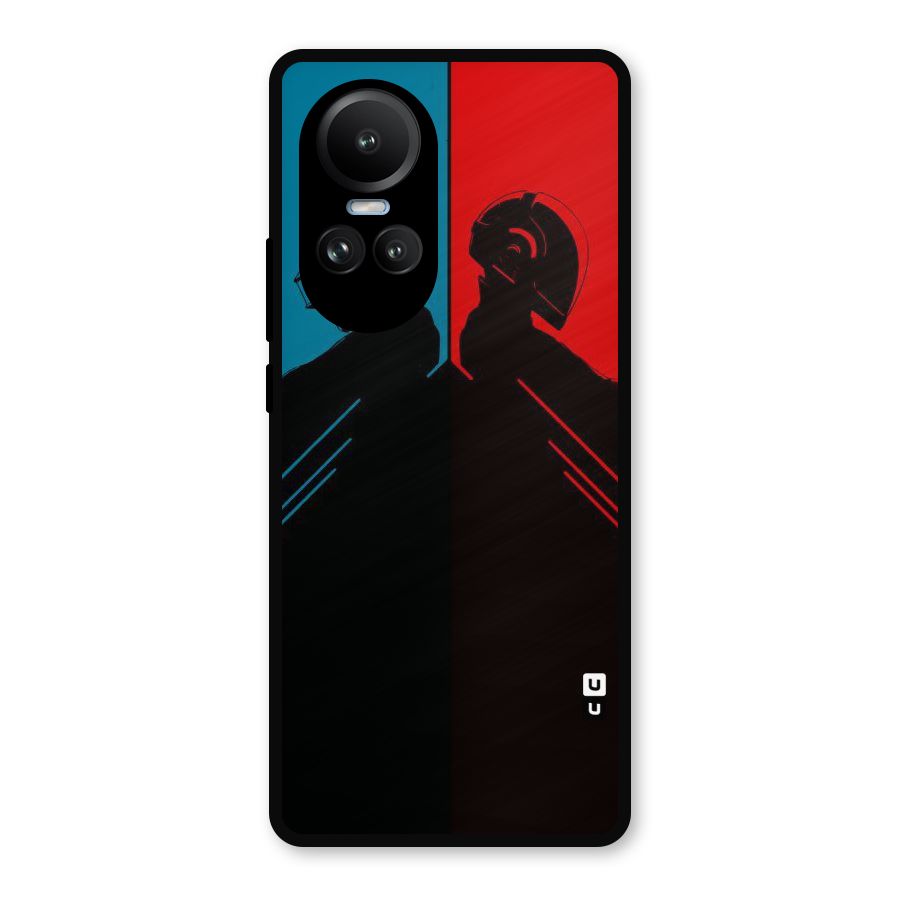 Fight Colours Metal Back Case for Oppo Reno10 Pro