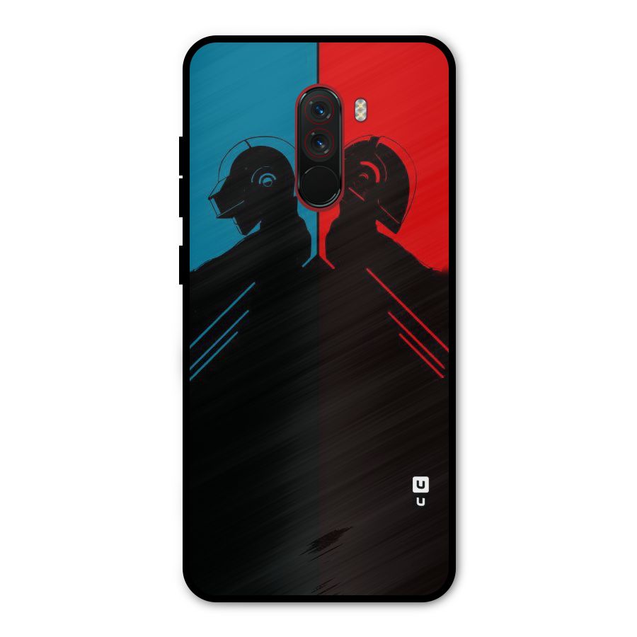 Fight Colours Metal Back Case for Poco F1