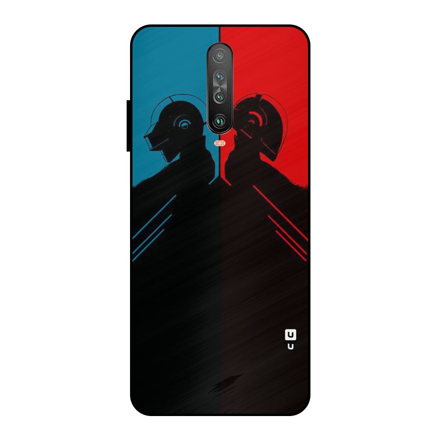Fight Colours Metal Back Case for Poco X2