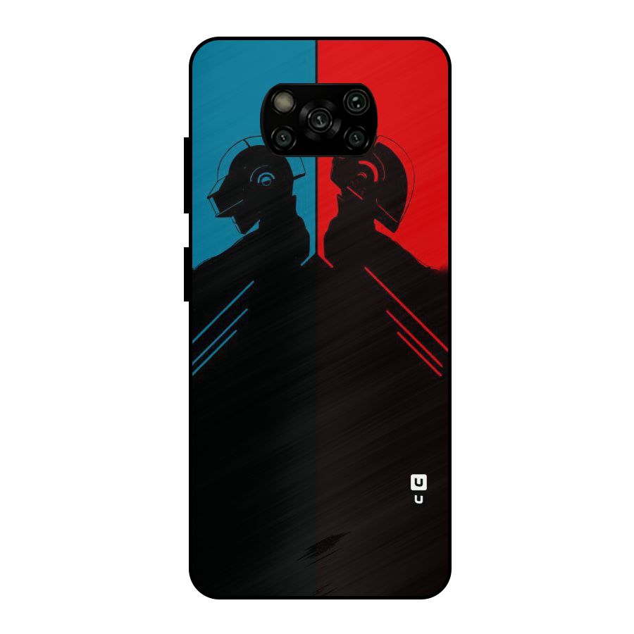 Fight Colours Metal Back Case for Poco X3