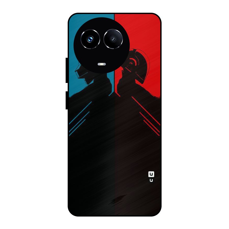 Fight Colours Metal Back Case for Realme 11 5G