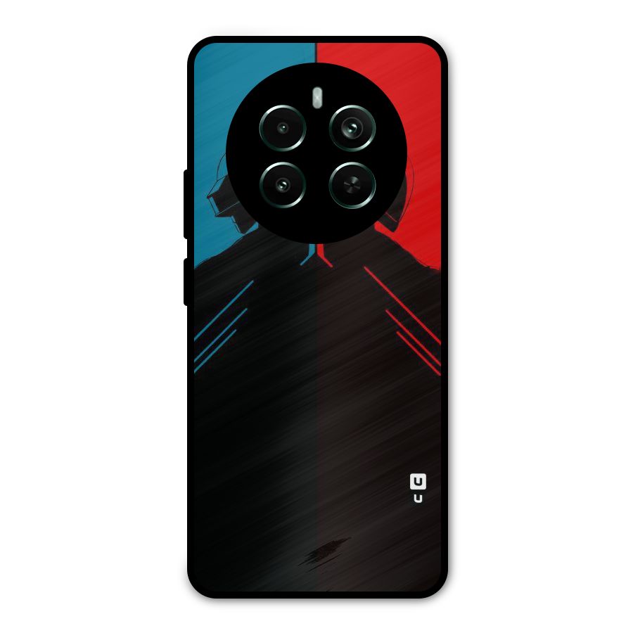 Fight Colours Metal Back Case for Realme 12 Pro Plus