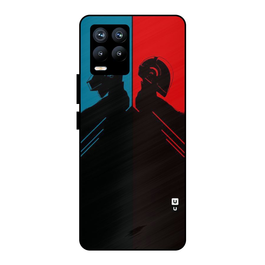 Fight Colours Metal Back Case for Realme 8 Pro