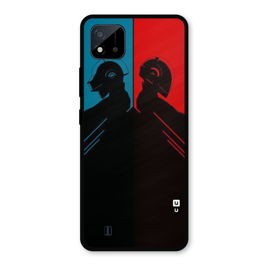 Fight Colours Metal Back Case for Realme C11 2021
