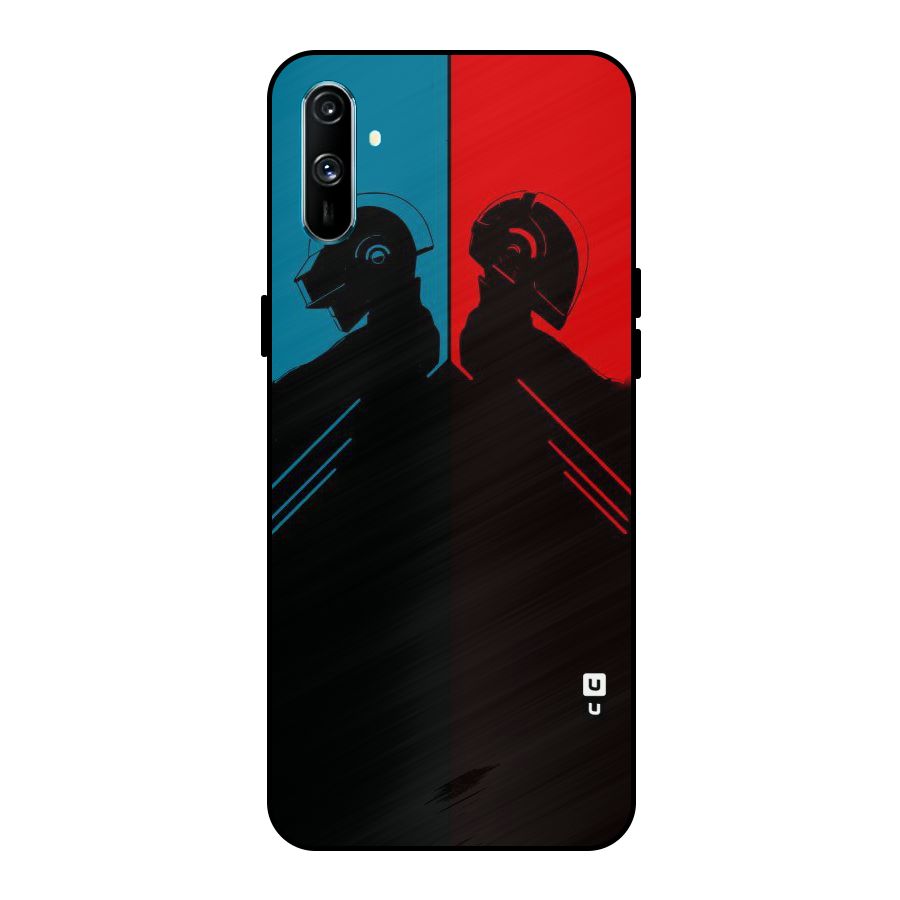 Fight Colours Metal Back Case for Realme C3