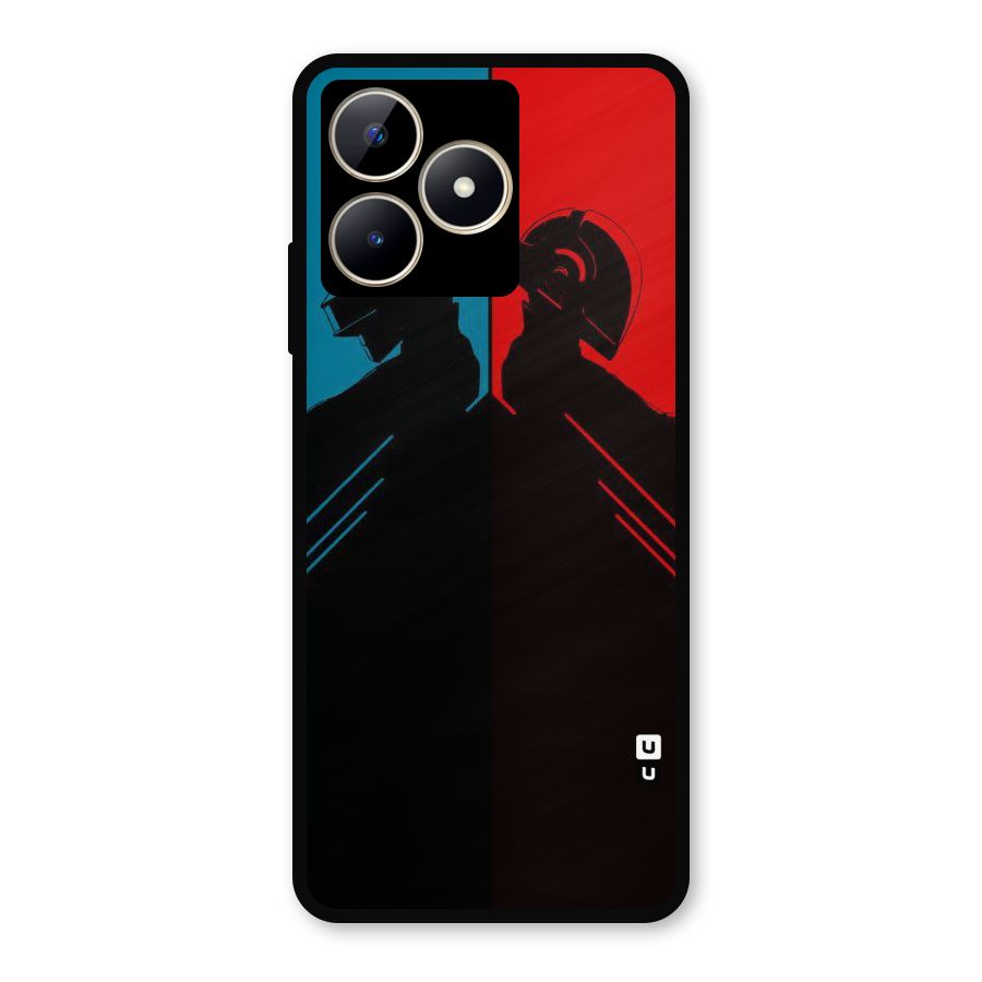 Fight Colours Metal Back Case for Realme C53
