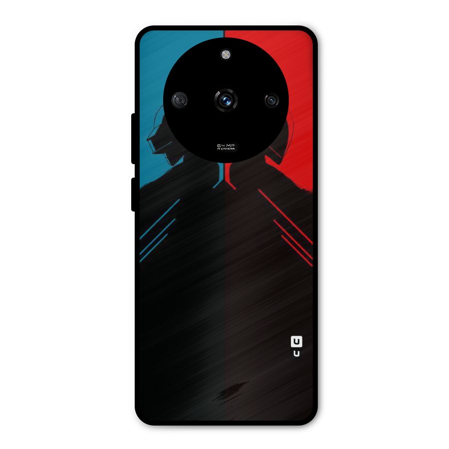 Fight Colours Metal Back Case for Realme Narzo 60 5G